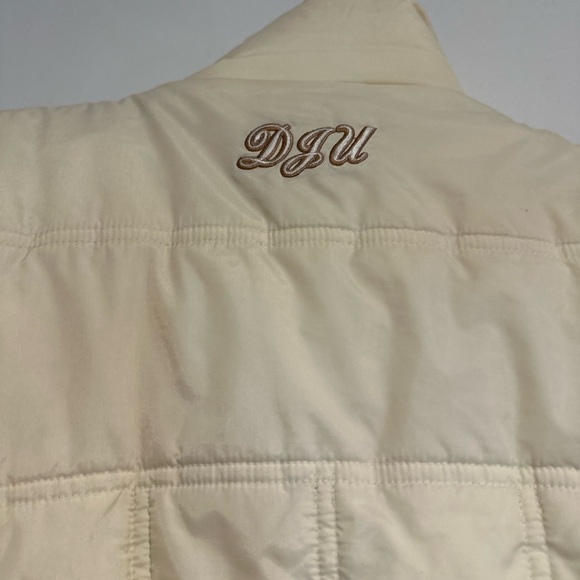 VTG Y2K Def Jam University ‘84 Women’s Sz: XL Cream Full Zip PufferJacket. - Picture 16 of 16